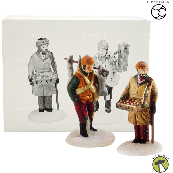 Department 56 Dickens' Village Series Village Street Peddlers No. 58041 NEW