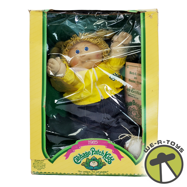 Cabbage Patch Kids 1985 Girl Blonde Hair Blue Eyes NRFB