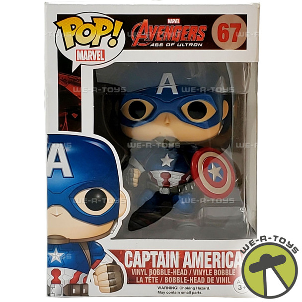 Funko POP! Marvel Avengers Age of Ultron Captain America Action Vinyl Figure