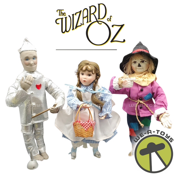 Ashton Drake Galleries Lot of 3 Wizard of Oz Poseable Dolls 1994 USED