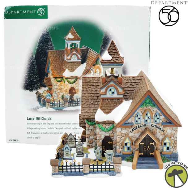 Department 56 New England Village Series Laurel Hill Church No. 56629 NEW