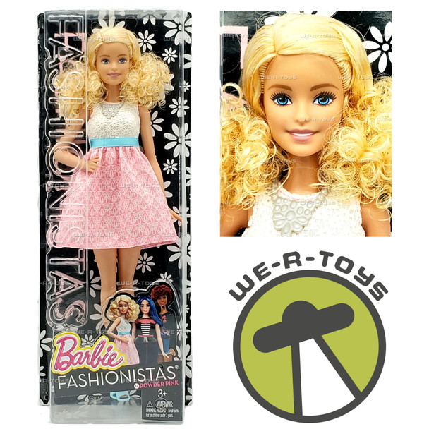 Barbie Fashionistas Doll 14 Powder Pink 2015 Mattel DGY57