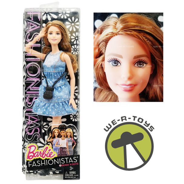 Barbie Fashionistas #8 Denim 'N Dots Doll 2014 Mattel No. CLN67 NRFB