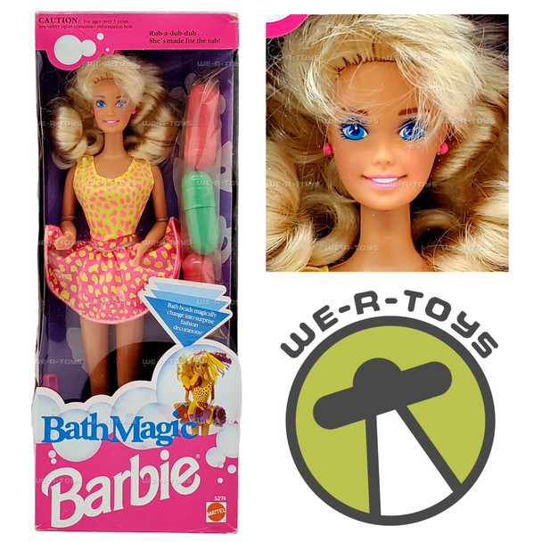 Barbie Bath Magic Doll Magic Fashion Surprises 1991 Mattel 5274