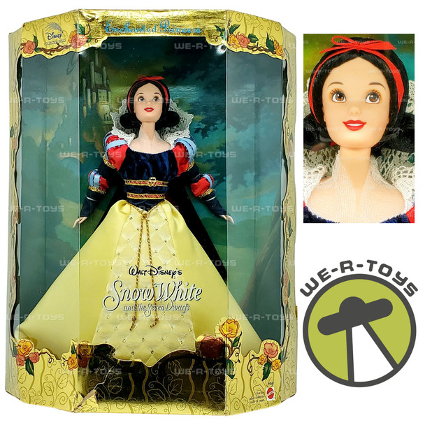 Disney Collector Dolls Enchanted Princess Snow White Doll 2000 Mattel 27048