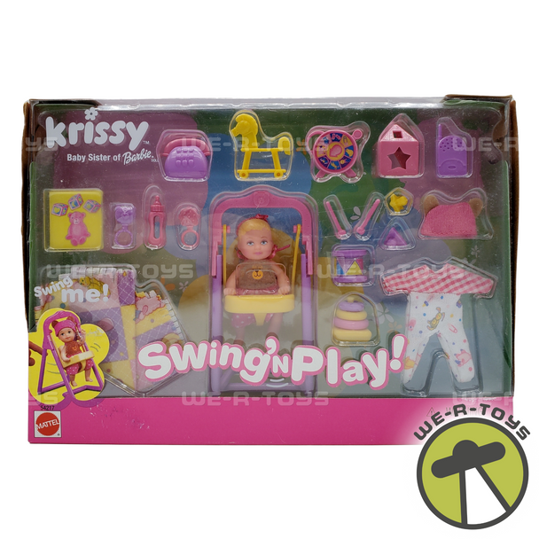 Krissy Baby Swing 'N Play Doll & Accessories 2001 Mattel #54217