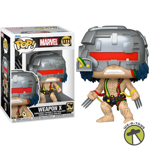 Funko Pop! 1373 Marvel Wolverine 50th Anniversary - Weapon X Bobble-Head Figure