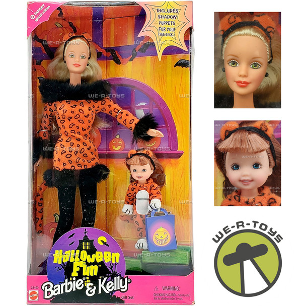 Target Special Edition Halloween Fun Barbie and Kelly Doll Set 1998 Mattel 23460