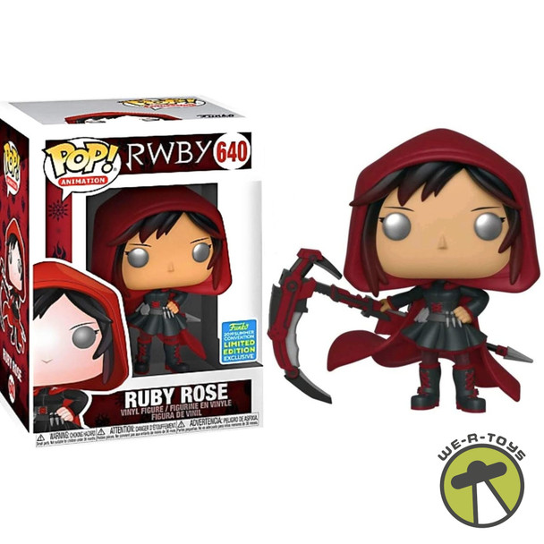 Funko Pop Animation 640 RWBY Ruby Rose Vinyl Figure SDCC 2019 Exclusive