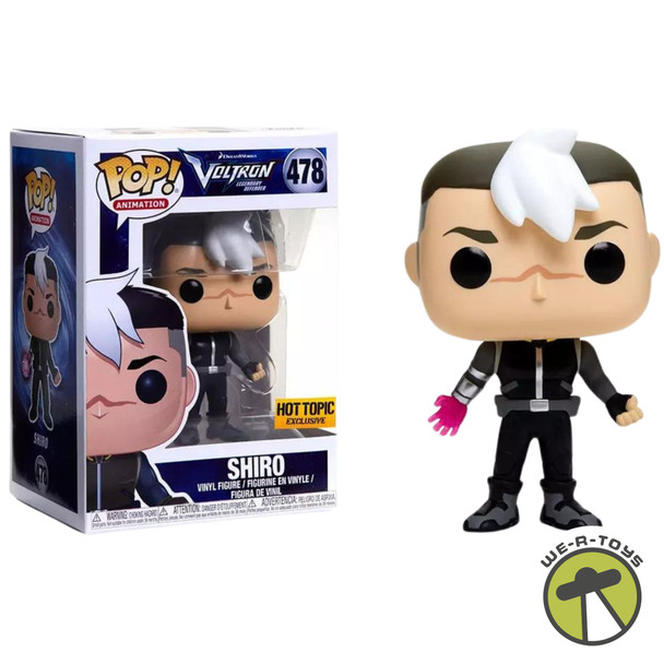 Funko Pop! 478 Animation Voltron Shiro Exclusive Figure Glows in the Dark