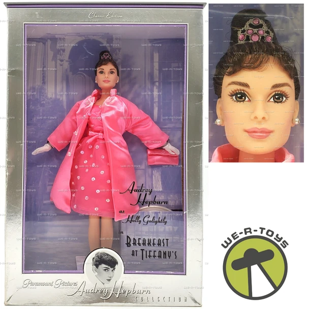 Audrey Hepburn Breakfast at Tiffany's Pink Princess Doll 1998 Mattel 20665