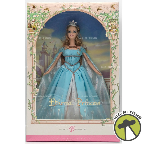 Ethereal Princess Barbie Doll Pink Label In Blue Gown Blonde 2006 Mattel J9188
