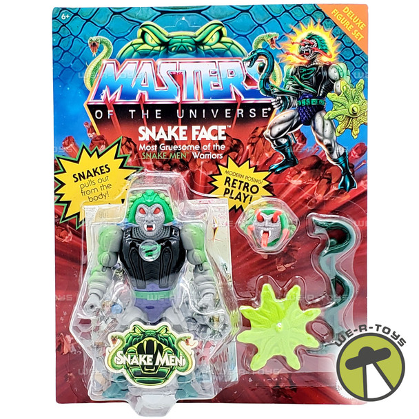 Masters of the Universe Deluxe Snake Face Action Figure 2022 Mattel HKM87