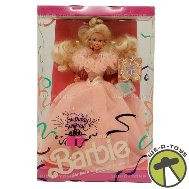 Birthday Surprise Barbie Doll With Surprise Gift For You! 1991 Mattel #3679 NEW