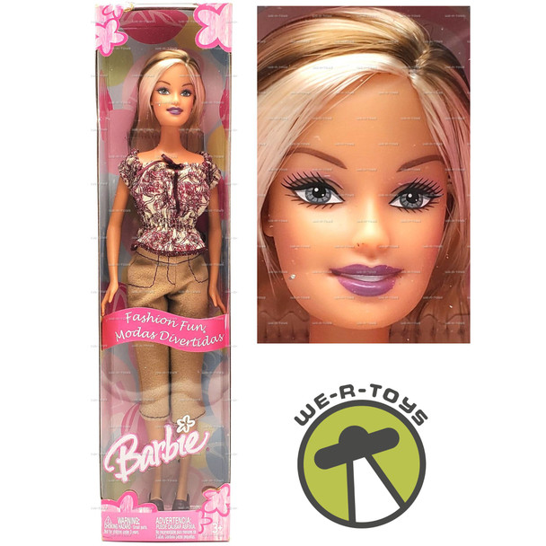 Barbie Fashion Fun Blonde Streaks Doll 2004 Mattel #H6483
