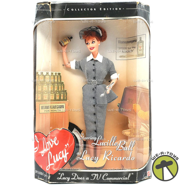 I Love Lucy Episode #30 Lucy Does a Commercial Doll 1997 Mattel #17645