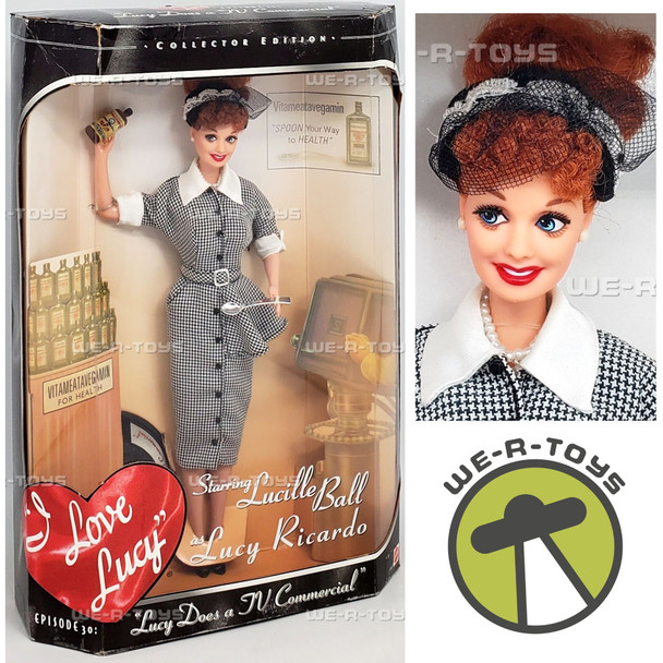 I Love Lucy Episode 30 Lucy Does a Commercial Doll 1997 Mattel #17645