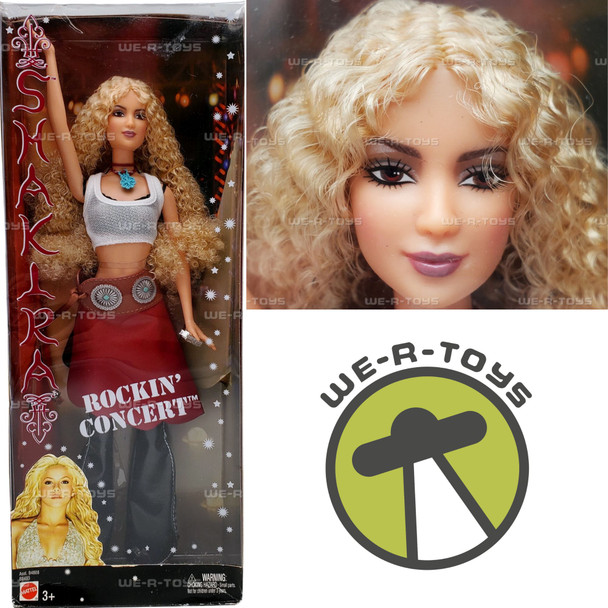 Barbie Rockin' Concert Shakira Special Edition Doll 2004 Mattel #B8485 NRFB