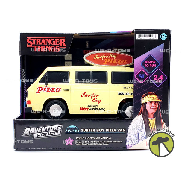 Stranger Things Surfer Boy Pizza Van Radio Controlled 1984 VW Vanagon Vehicle