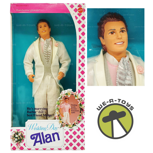 Barbie Wedding Day Alan Groom Doll 1990 Mattel #9607 NRFB