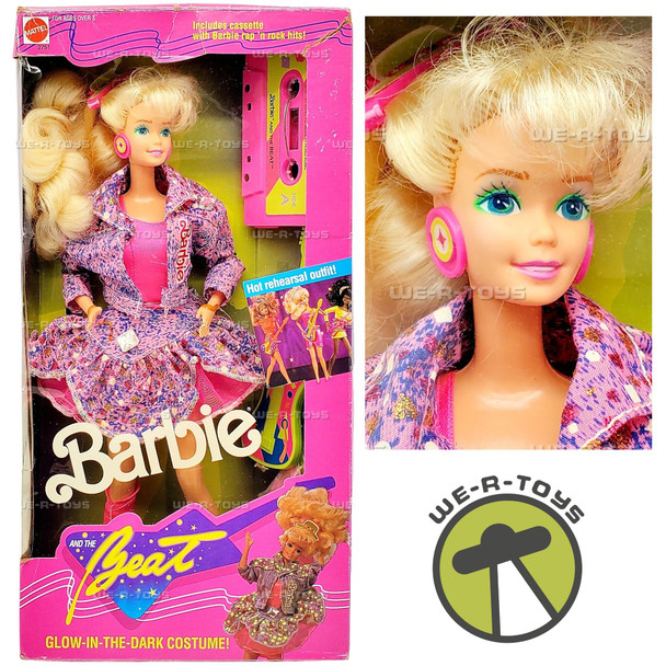 Barbie and the Beat Doll with Glow in the Dark Costume and Cassette Tape 1989
