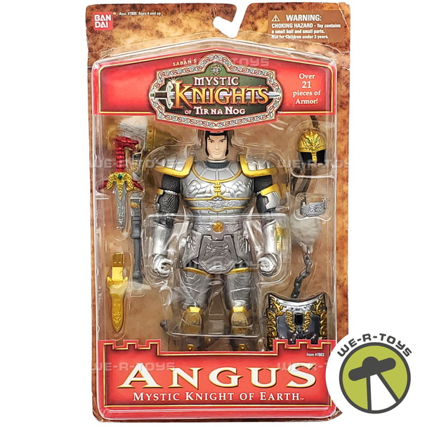 Saban's Mystic Knights of Tir Na Nog Angus Figure 1998 Ban Dai NRFB