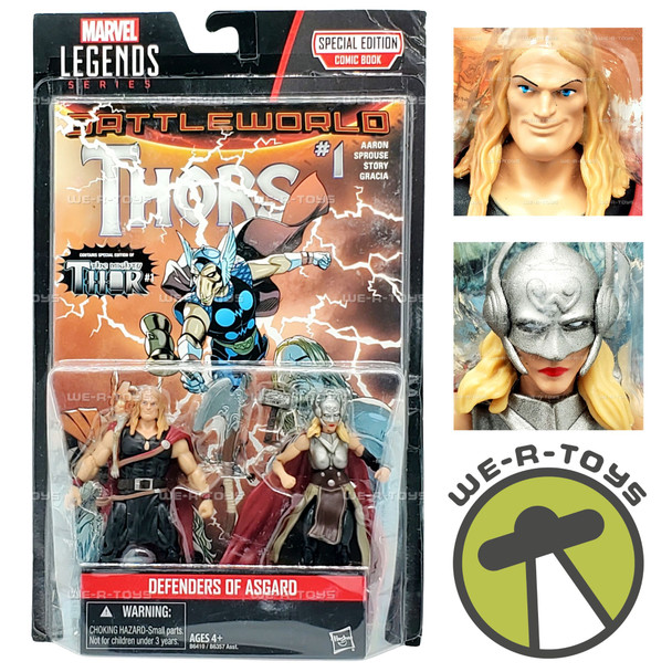 Marvel Legends Defenders of Asgard Odinson and Thor Female Action Figures