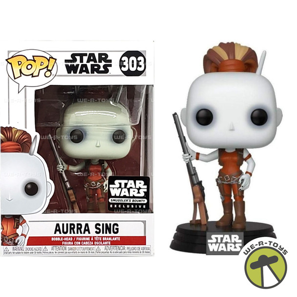 Funko Pop Star Wars 303 Aurra Sing Bobble-Head Smugglers Bounty Exclusive