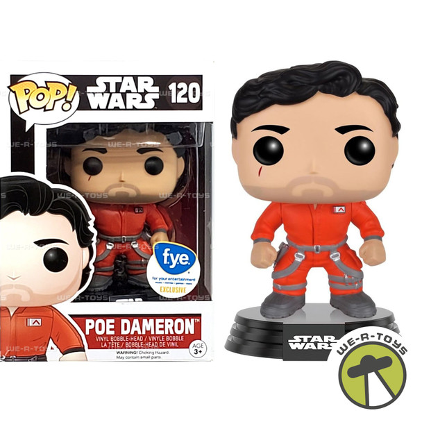 Funko Pop Star Wars 120 Poe Dameron FYE Exclusive Vinyl Bobble-Head Figure