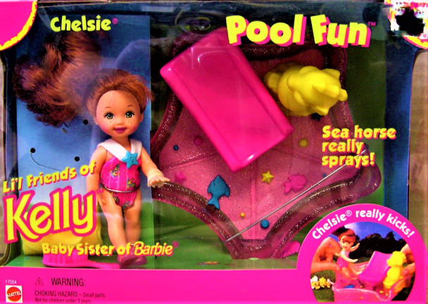 Pool Fun Chelsie Li'l Friends of Kelly Baby Sister of Barbie 1996 Mattel 17054