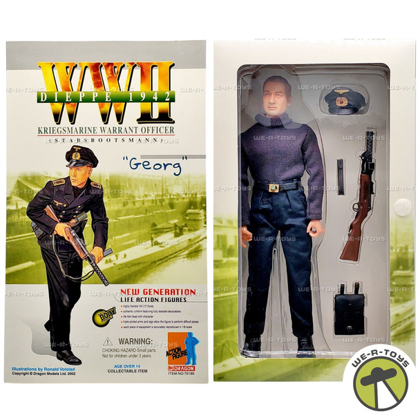 WWII Dieppe 1942 Georg Kriegsmarine Warrant Officer Action Figure Dragon