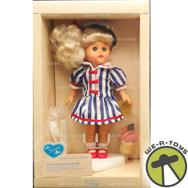 Ginny Fourth of July Picnic 8" Poseable Doll 1988 Vogue Dolls 71430 NRFB