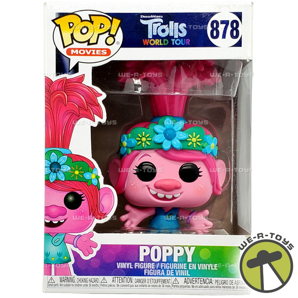 Funko POP Movies Trolls World Tour Poppy 878 Vinyl Figure