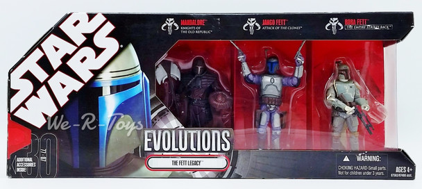 Star Wars Evolutions 3 Pack The Fett Legacy Hasbro 2008