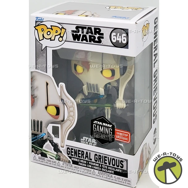Funko Pop Star Wars General Grievous Gaming Greats Exclusive Bobble-Head 646