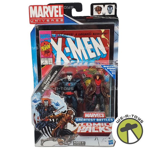 Marvel Universe Greatest Battles Comic Packs Gambit & Mister Sinister #62535