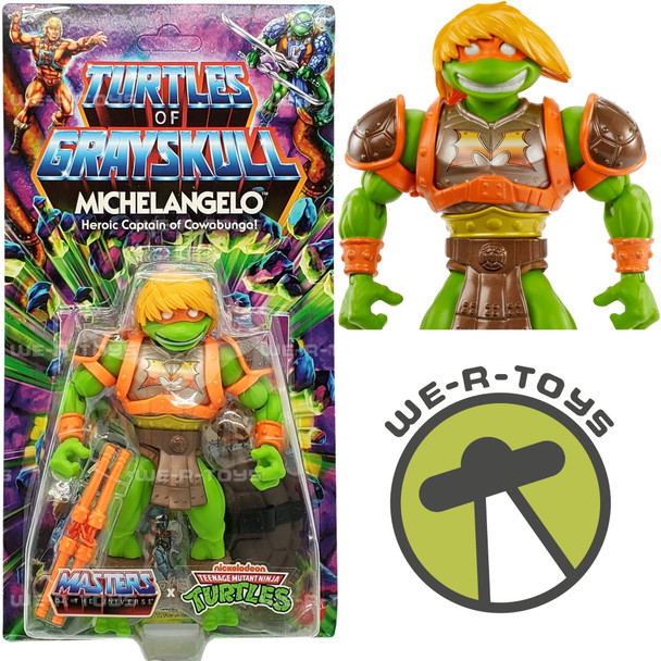 MOTU Origins Turtles of Grayskull Wave 3 Michelangelo Action Figure 2023 Mattel