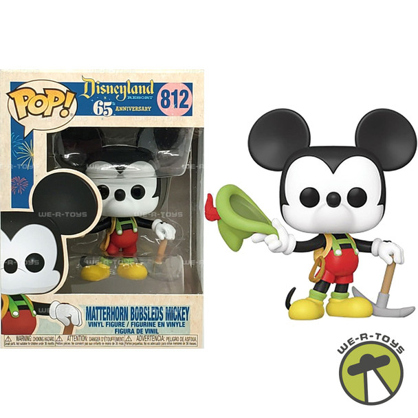Funko Pop 812 Disneyland 65th Anniversary Matterhorn Bobsleds Mickey Figure NRFB