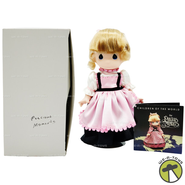 Precious Moments Swedish Children of the World Gretel 9" Vinyl Doll 1990 USED