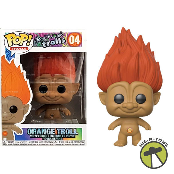 Funko Pop Trolls 04 Good Luck Trolls Orange Troll Vinyl Figure NRFB