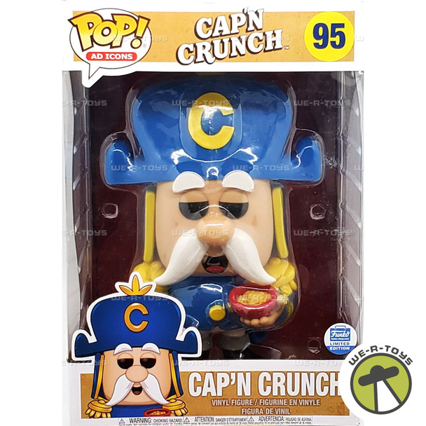 Funko Pop Ad Icons 95 Cap'n Crunch 10 "Jumbo Vinyl Figure Limited Edition NRFB