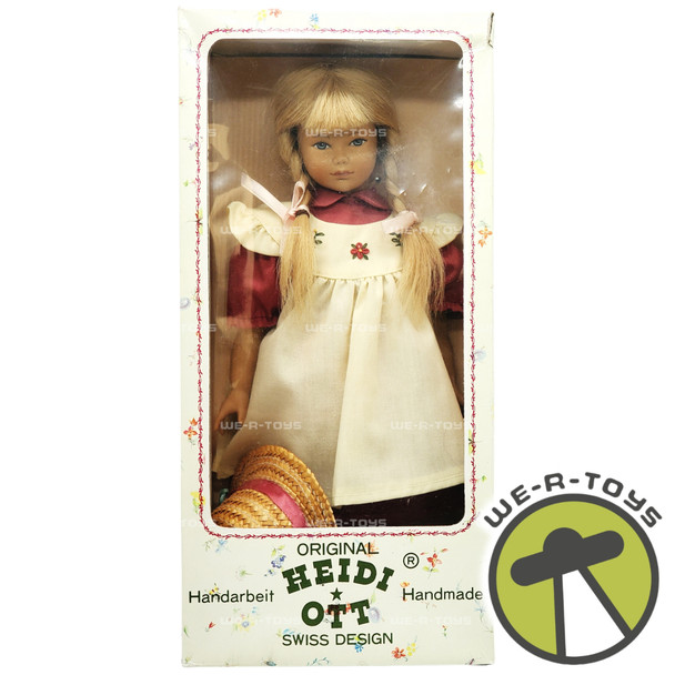 Heidi Ott Handmade Collectible Swiss 12” Vinyl and Cloth Doll