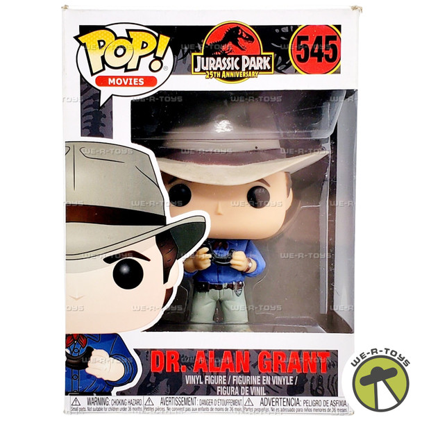 Funko Pop Movies 545 Jurassic Park 25th Anniversary Dr. Alan Grant Vinyl Figure