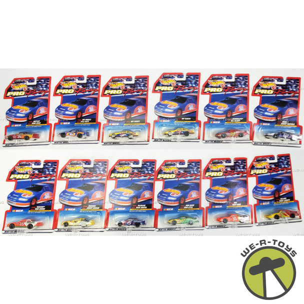 NASCAR Lot of 12 Hot Wheels Pro Racing Die-Cast Metal Cars Mattel NRFP