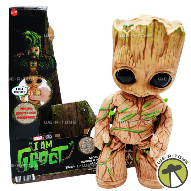 Marvel Studios I Am Groot 11" Groovin' Groot Dancing and Talking Plush Doll USED