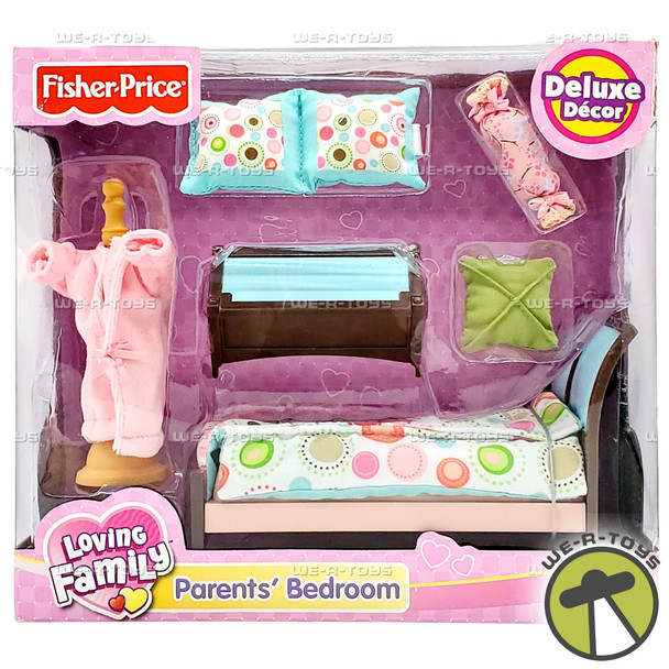 Loving Family Parent's Room Dollhouse Furniture 2007 Fisher Price M6553