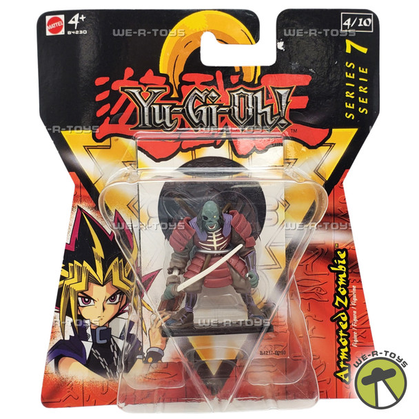 Yu-Gi-Oh! Armored Zombie Figure With Holo-Tile 4/10 Series 7 Mattel B4230 NRFP