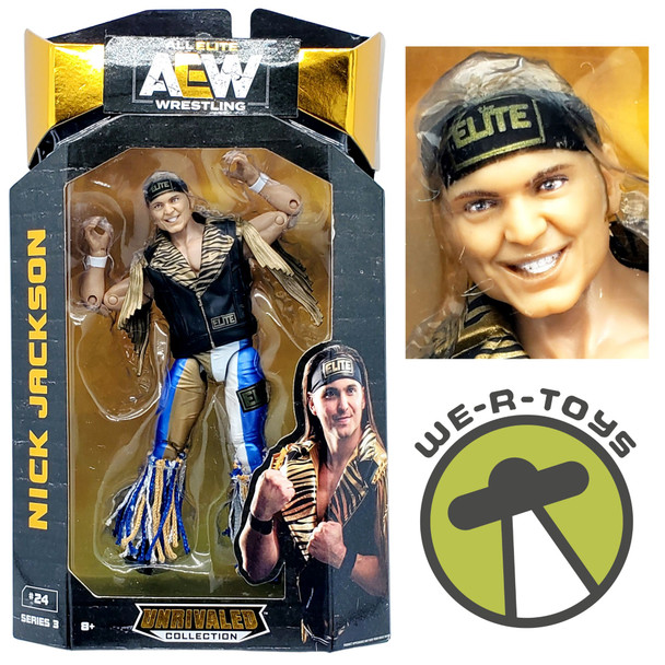 AEW Unrivaled Collection Nick Jackson Action Figure 2020 Jazwares AEW0023