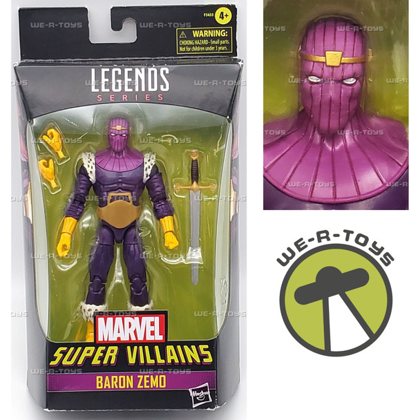 Marvel Legends Super Villains Baron Zemo Action Figure 2021 Hasbro F3433
