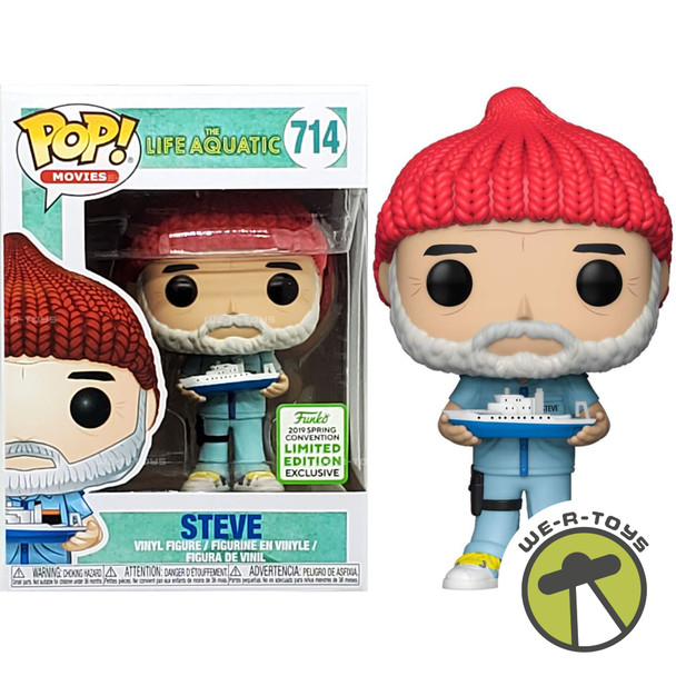 Funko Pop Movies 714 The Life Aquatic Steve Zissou 2019 Exclusive Vinyl Figure